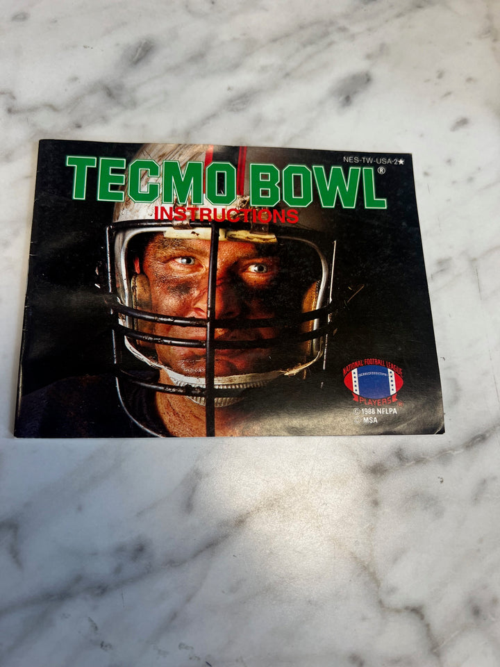 Tecmo Bowl NES Original Nintendo MANUAL ONLY MO82625