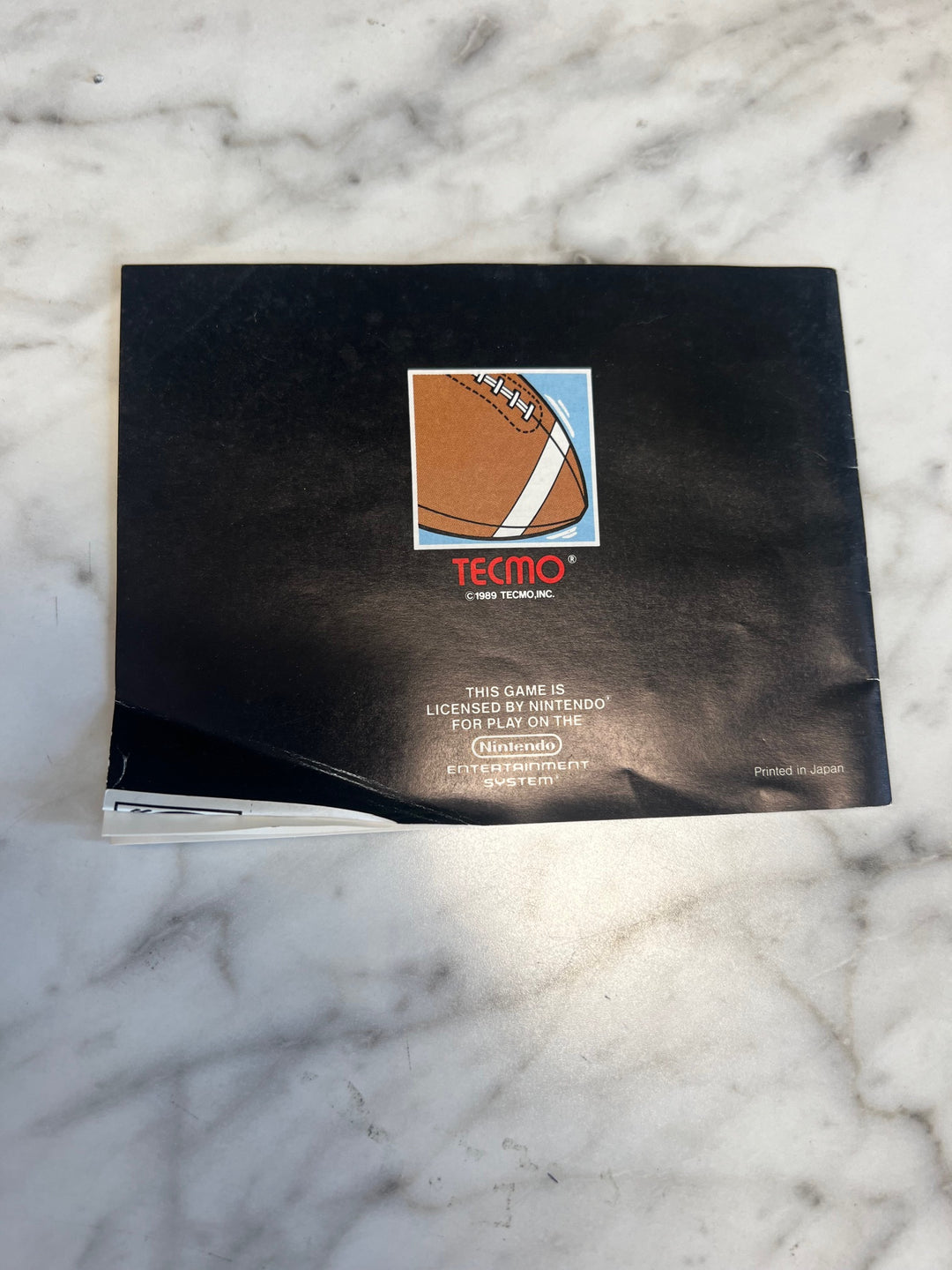 Tecmo Bowl NES Original Nintendo MANUAL ONLY MO82625