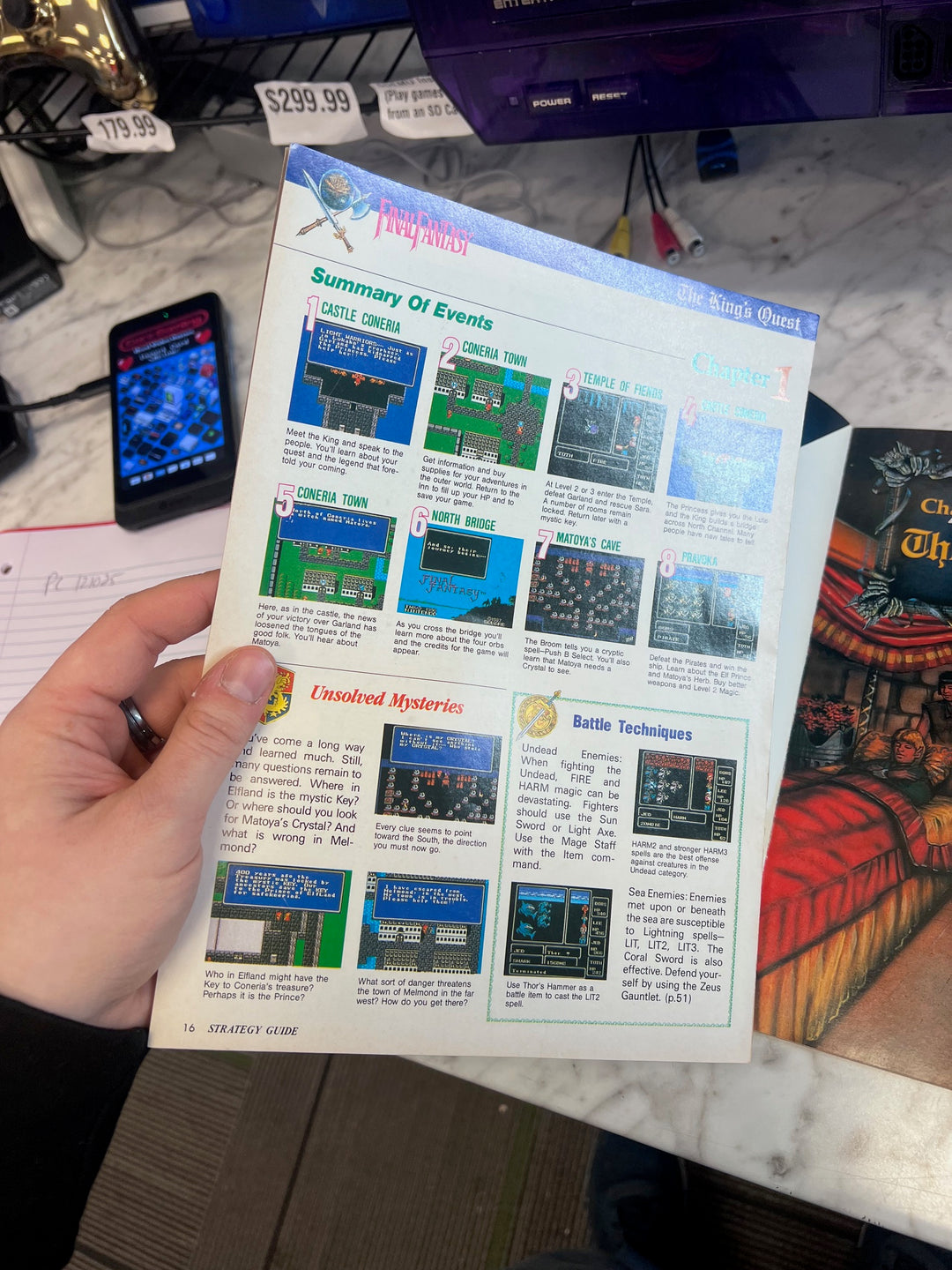 Nintendo Power Official Final Fantasy Strategy Guide Complete Loose Pages UM121025