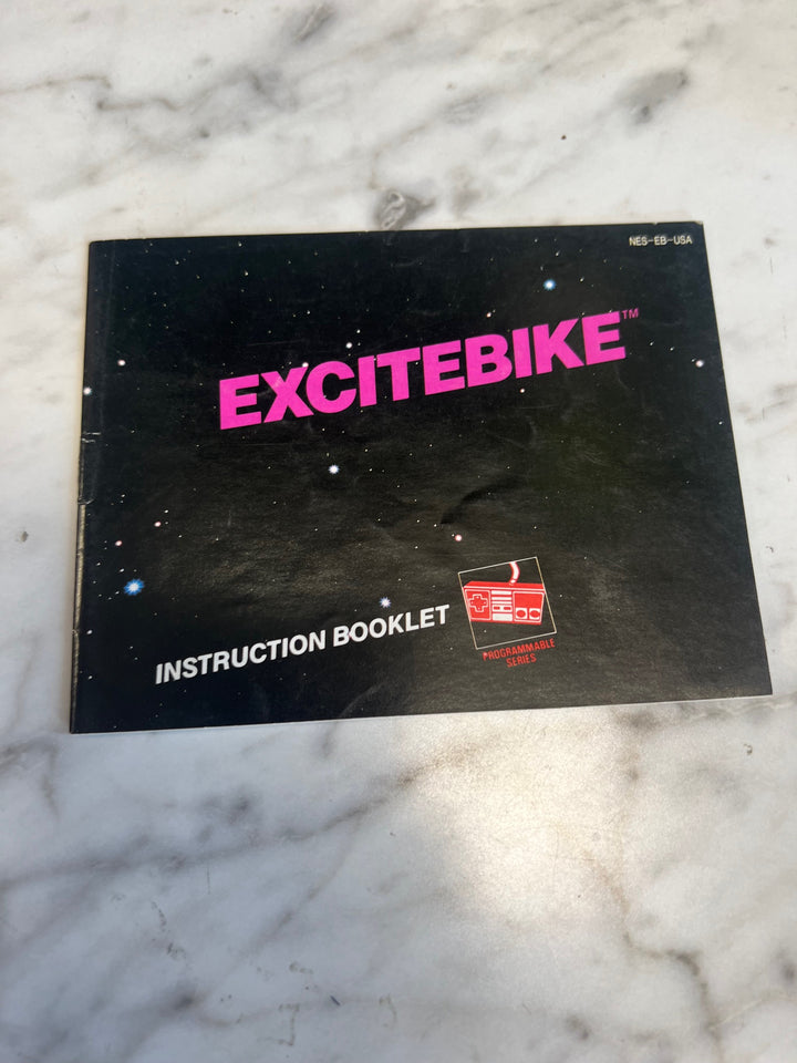 Excitebike NES Original Nintendo MANUAL ONLY MO82625