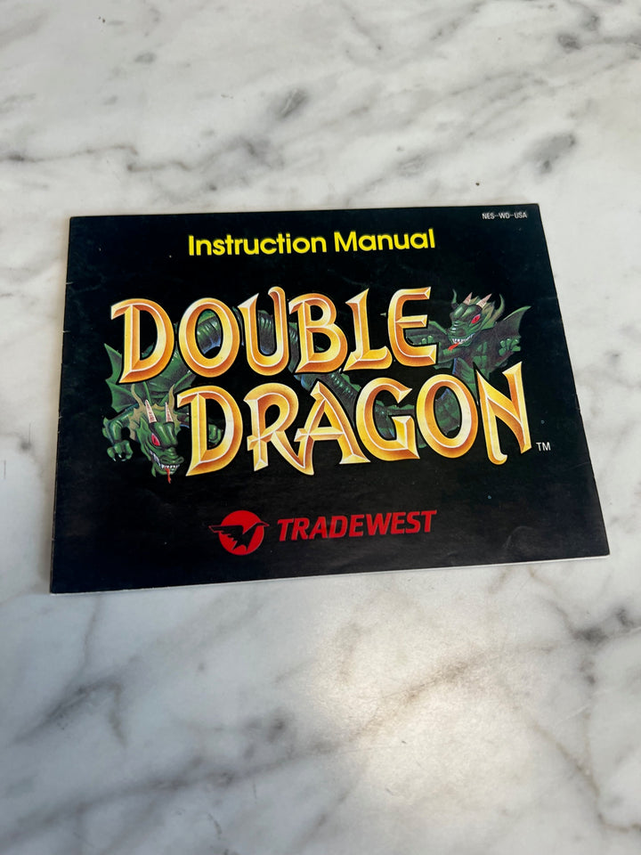 Double Dragon NES Original Nintendo MANUAL ONLY MO82625