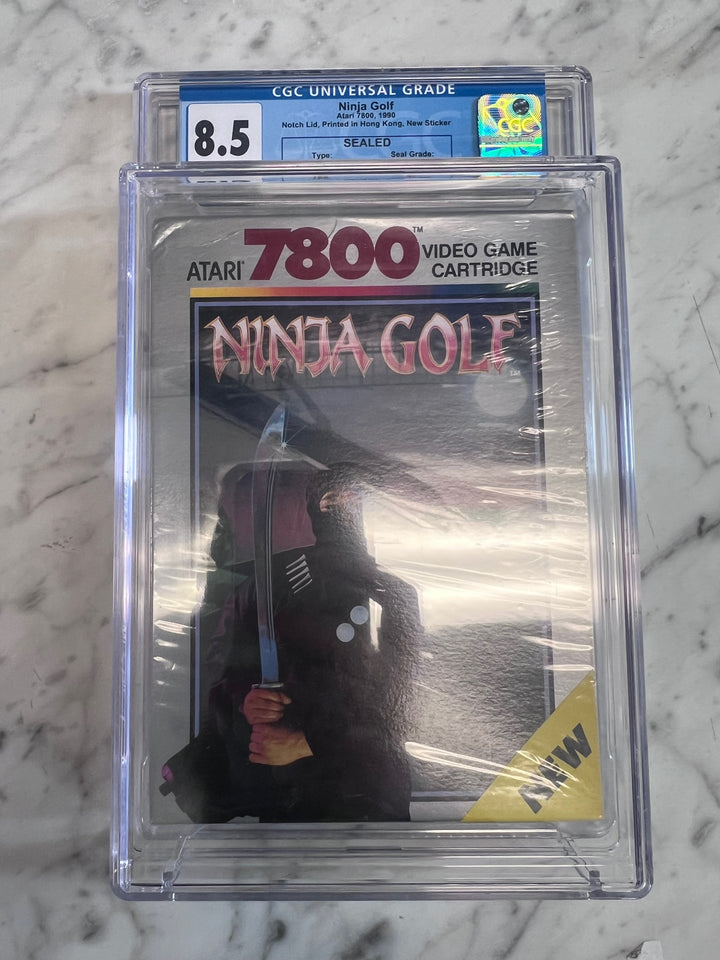 Ninja Golf for Atari 7800 CGC Graded 8.5 NA121025