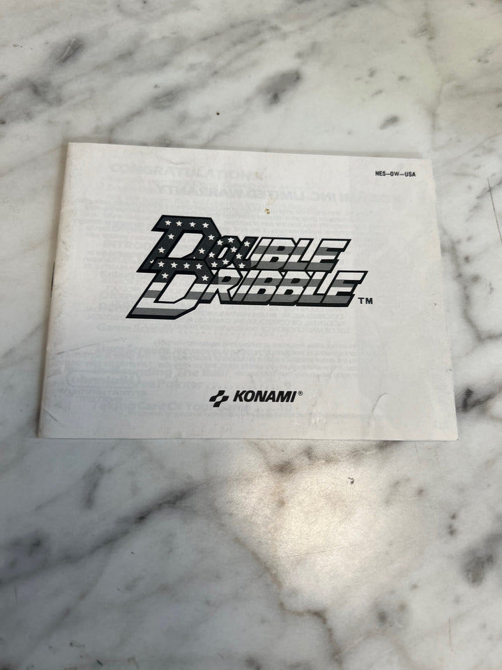 Double Dribble NES Original Nintendo MANUAL ONLY MO82625