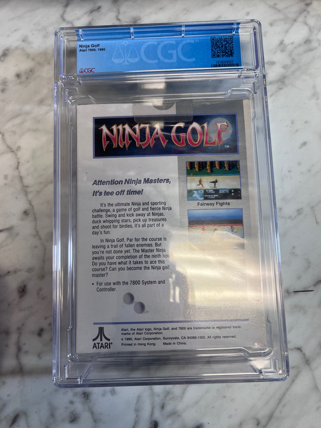 Ninja Golf for Atari 7800 CGC Graded 8.5 NA121025