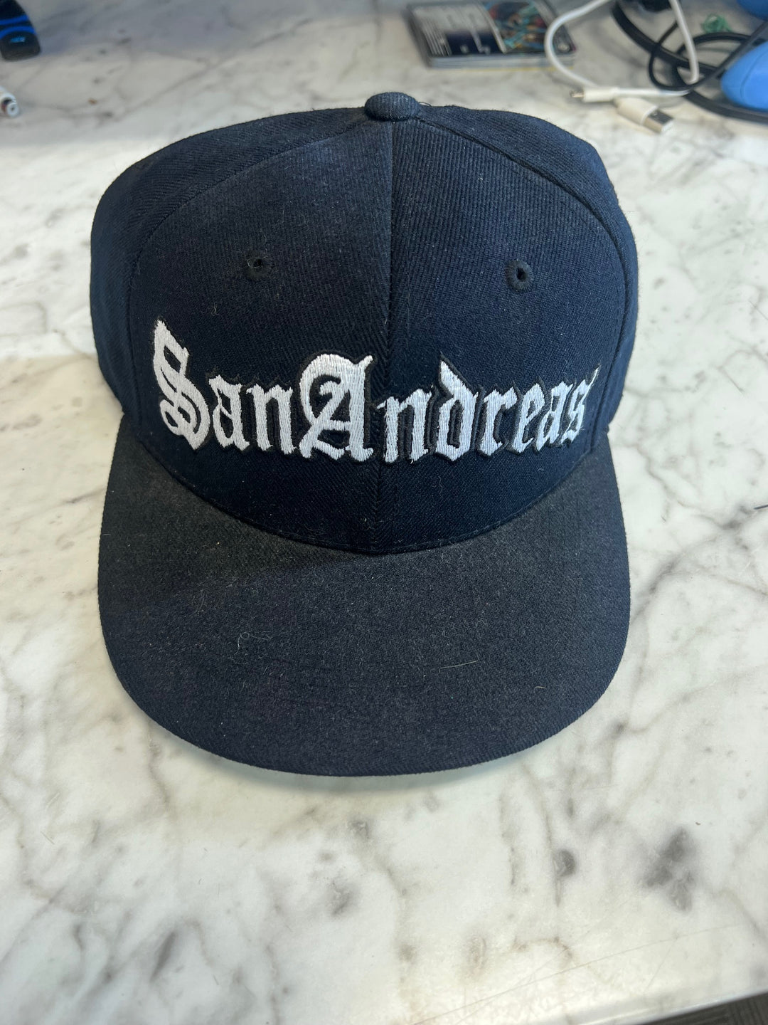 Official Promotional Used Grand Theft Auto San Andreas Flat Brim Hat Size 7 3/8 UA121025