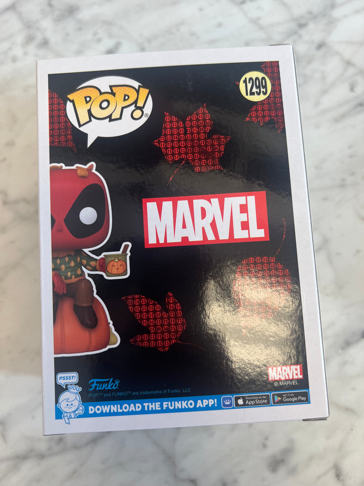 FUNKO POP! PUMPKIN SPICE DEADPOOL #1299 EXCLUSIVE GAMESTOP FN81324