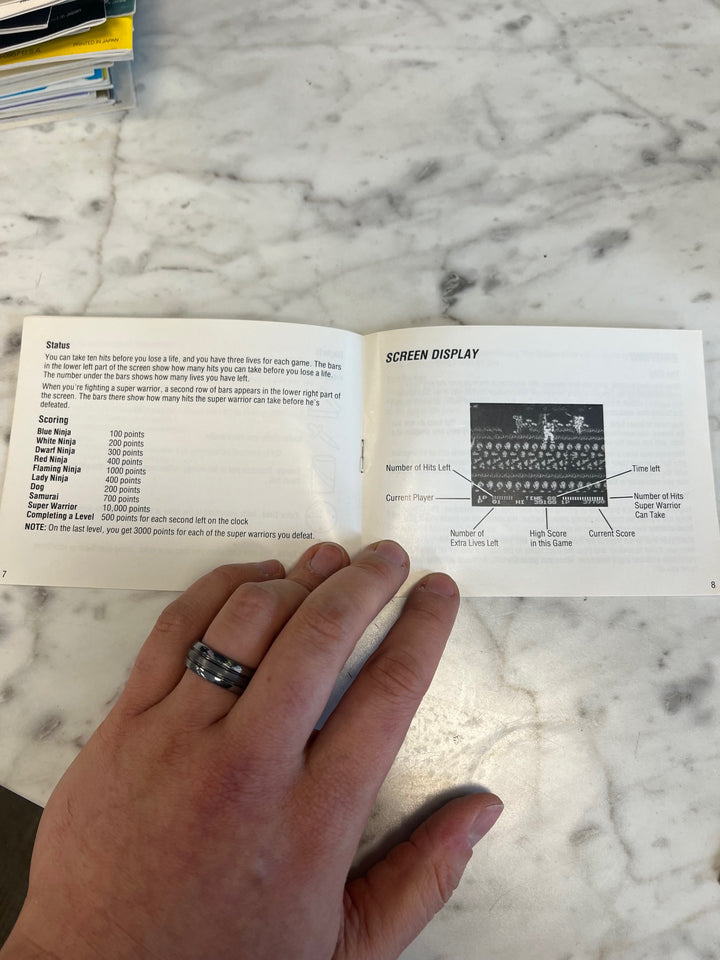 Bad Dudes NES Original Nintendo MANUAL ONLY MO82625