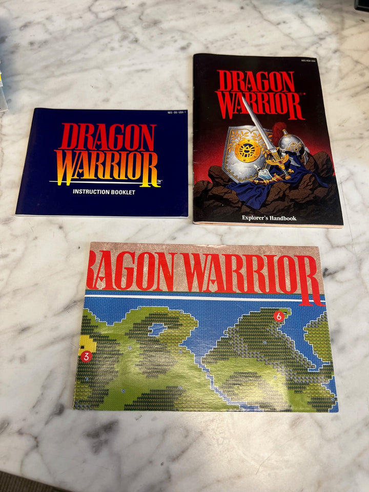 Dragon Warrior NES Original Nintendo MANUAL MAP AND BOOK ONLY MO82625