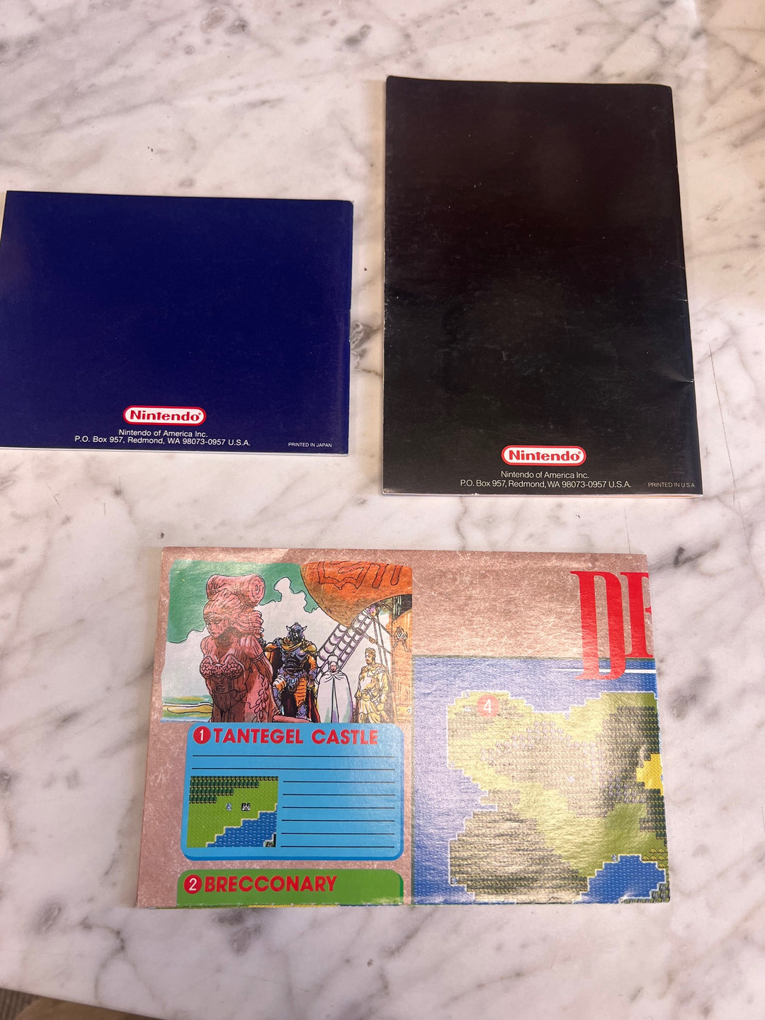 Dragon Warrior NES Original Nintendo MANUAL MAP AND BOOK ONLY MO82625