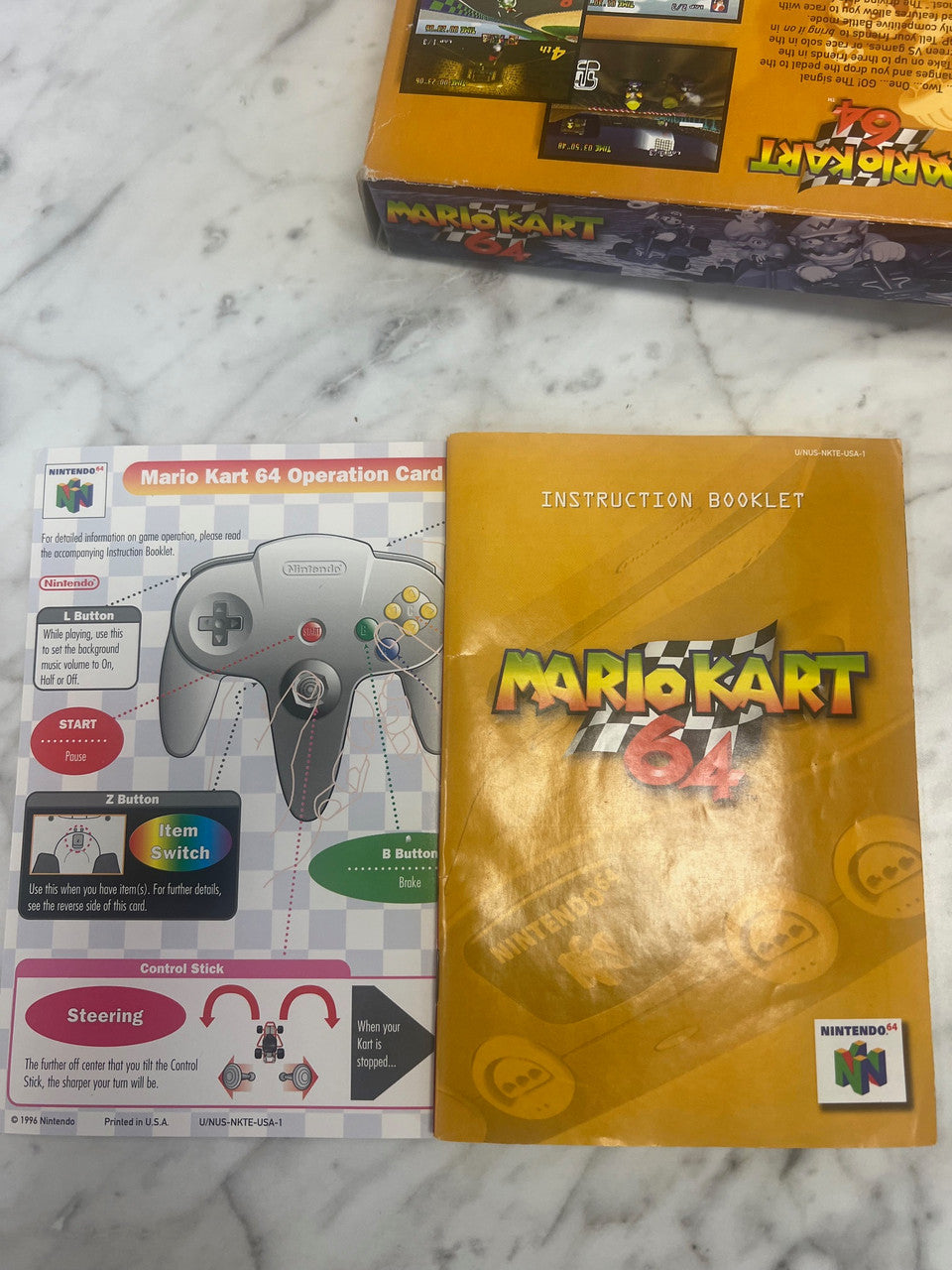 Mario Kart 64 Box and Manual only Nintendo 64