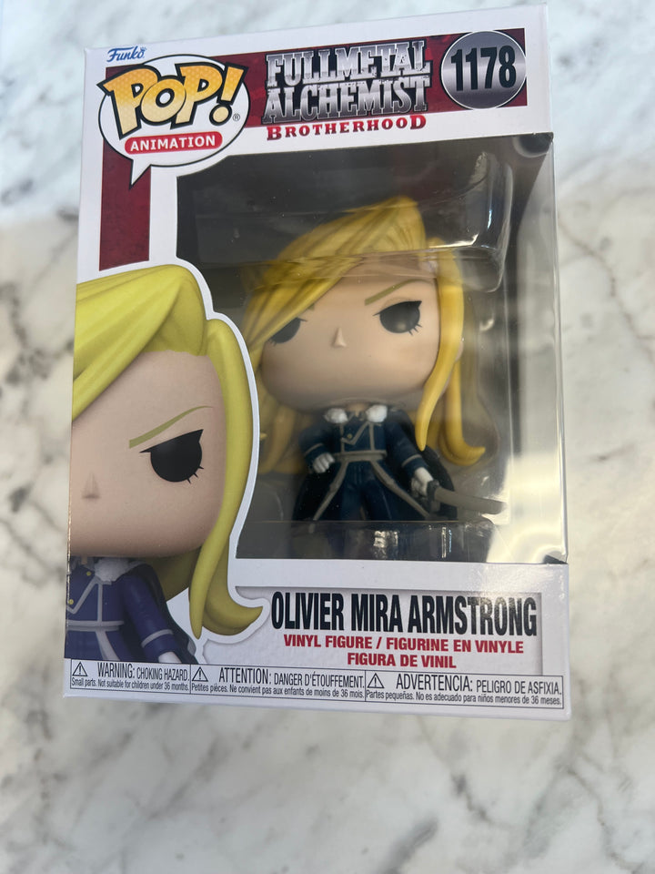 FUNKO POP Fullmetal Alchemist Brotherhood #1178 Olivier Mira Armstrong   FN81324