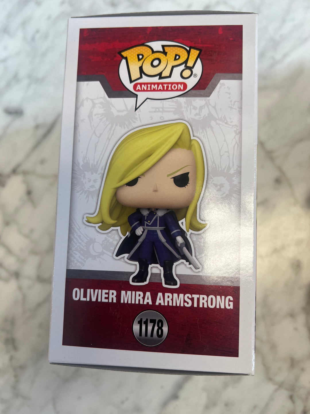 FUNKO POP Fullmetal Alchemist Brotherhood #1178 Olivier Mira Armstrong   FN81324