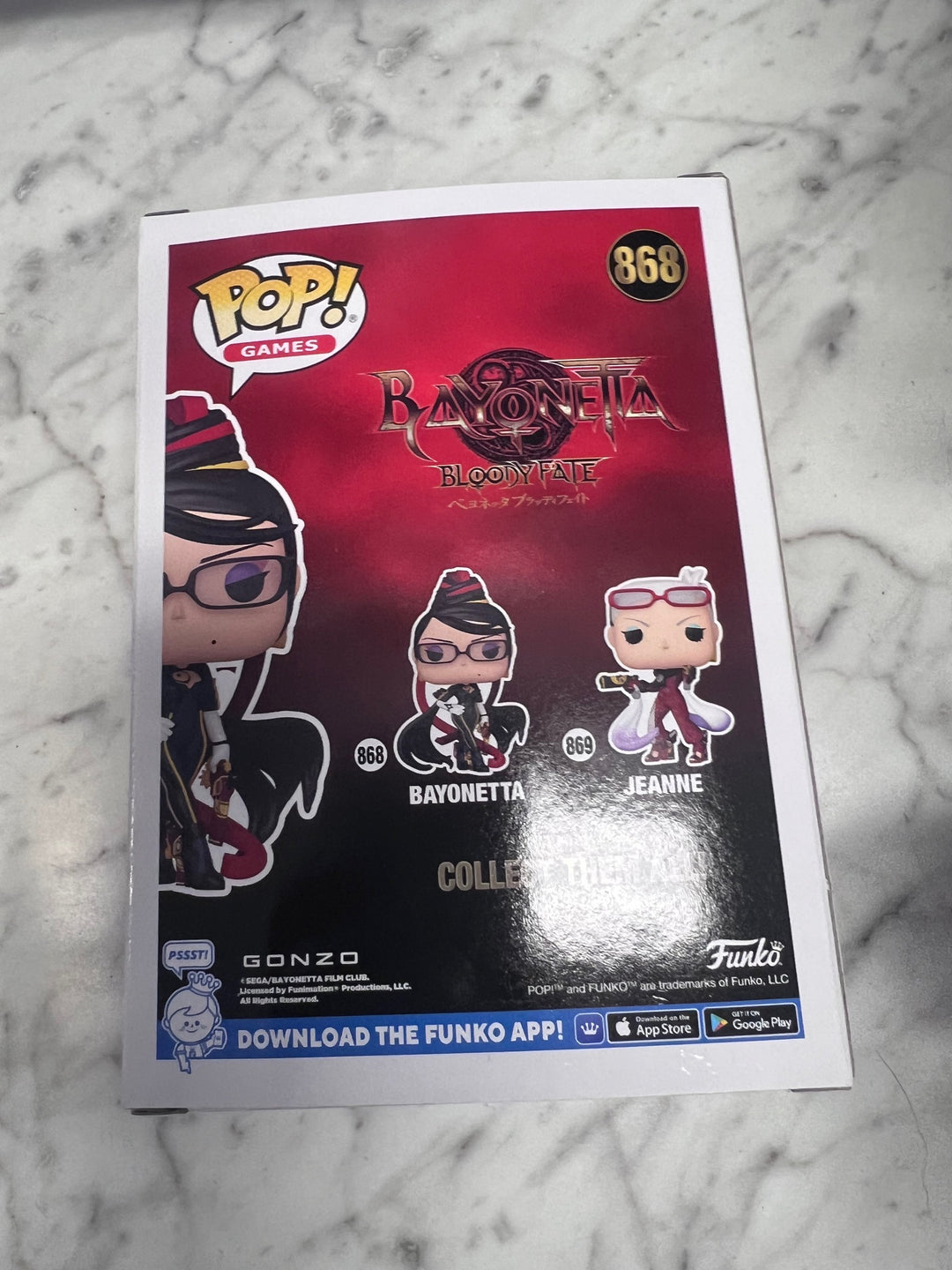 Funko Pop! Games Bayonetta #868 Squished Front Plastic   FP121025