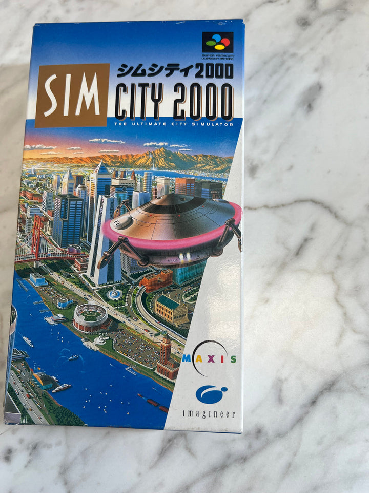 Sim City 2000 Super Famicom SFC CIB Complete US Seller Used