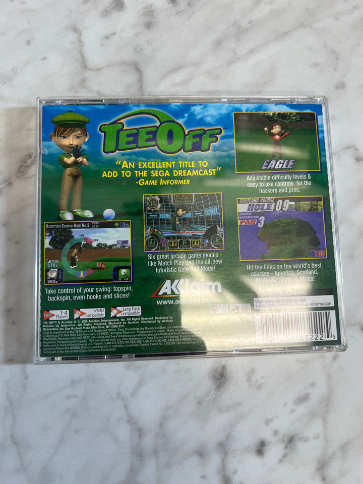 Tee Off Sega Dreamcast Case/Manual only