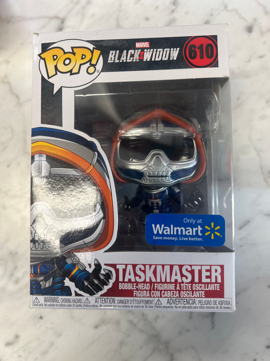 Funko POP! Marvel Black Widow Taskmaster #610 Walmart Exclusive FP111124