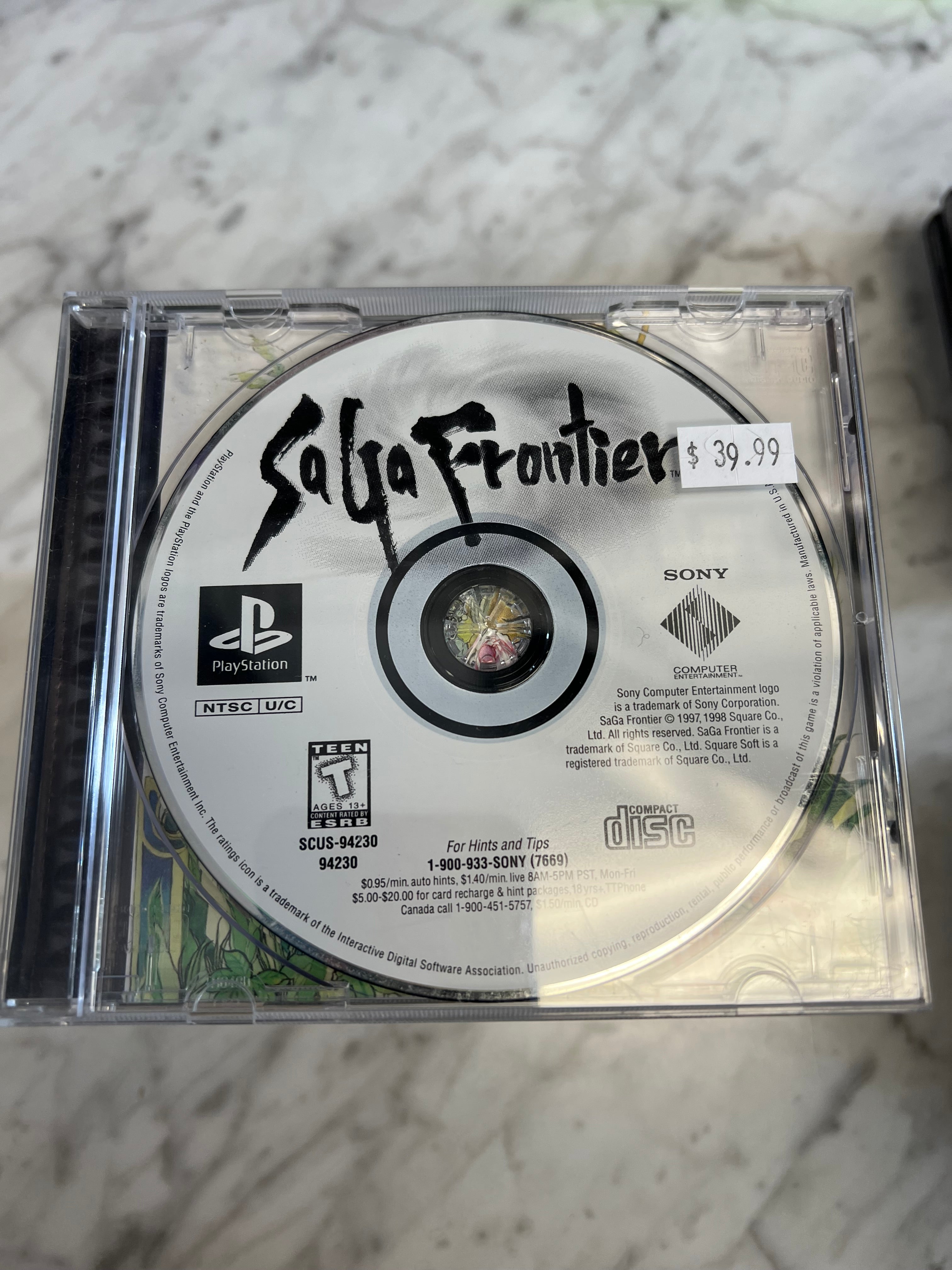 SaGa Frontier - PS1 D53025 – Core Gaming