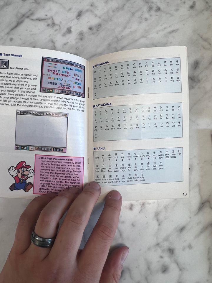 Mario Paint SNES Super Nintendo MANUAL ONLY MO82625
