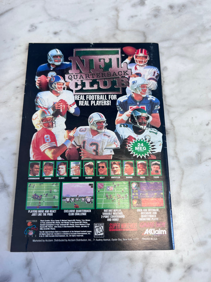 NBA Jam T.E. Tournament Edition SNES Super Nintendo MANUAL ONLY MO82625