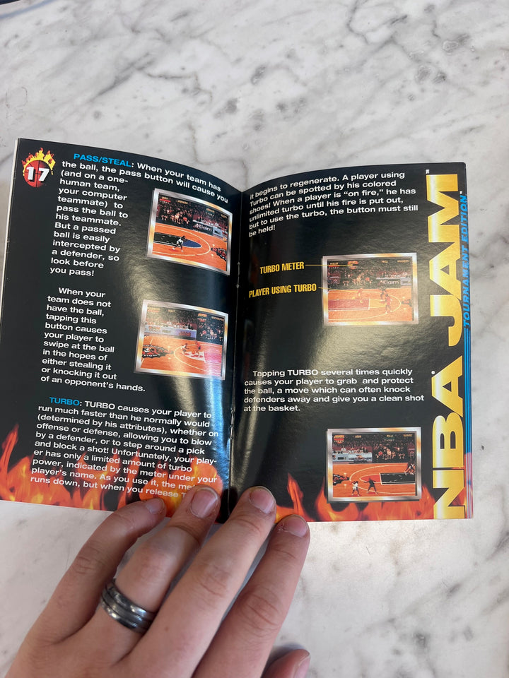 NBA Jam T.E. Tournament Edition SNES Super Nintendo MANUAL ONLY MO82625