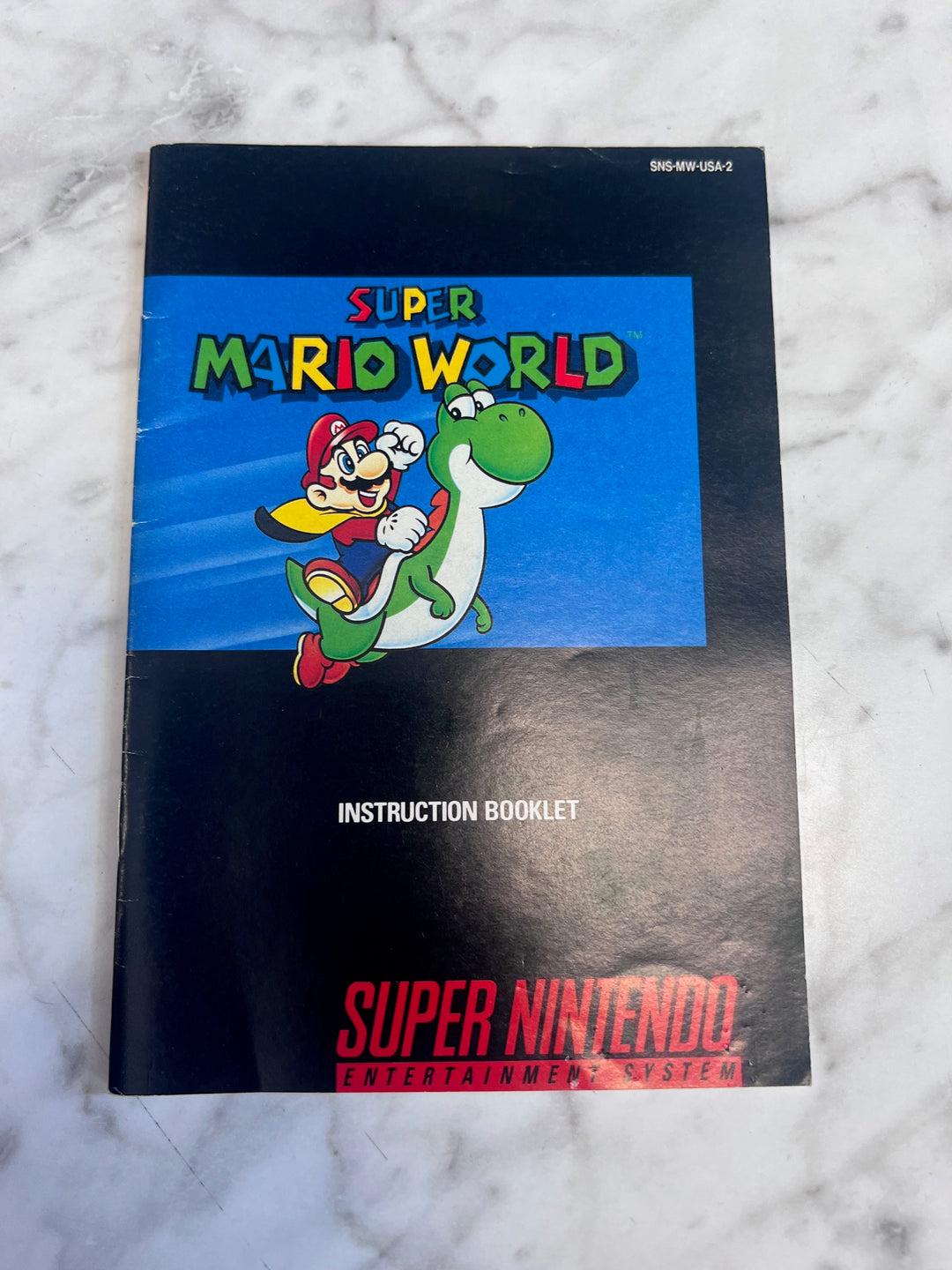 Super Mario World SNES Super Nintendo MANUAL ONLY SNS-MW-USA-2   MO82625