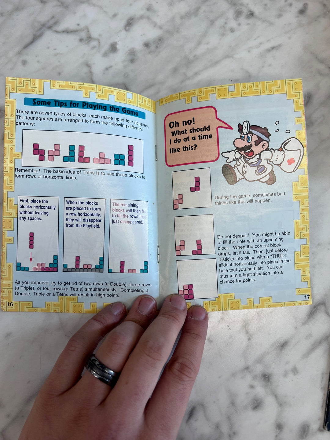 Tetris & Dr. Mario SNES Super Nintendo MANUAL ONLY  MO82625