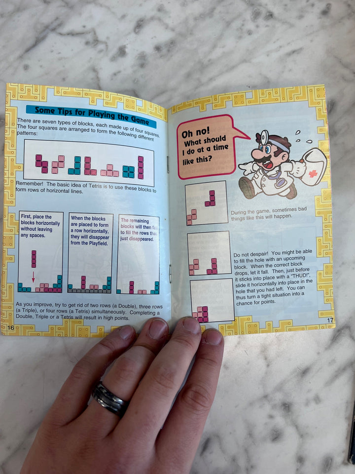 Tetris & Dr. Mario SNES Super Nintendo MANUAL ONLY  MO82625