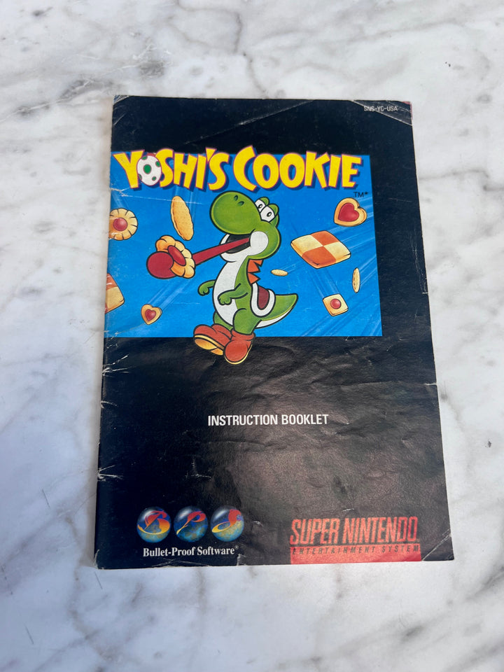Yoshi's Cookie SNES Super Nintendo MANUAL ONLY  MO82625