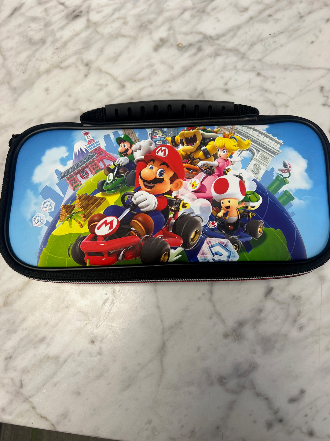 Nintendo Switch Mario Kart Theme Official Nintendo Soft Carry Case Black CC31925