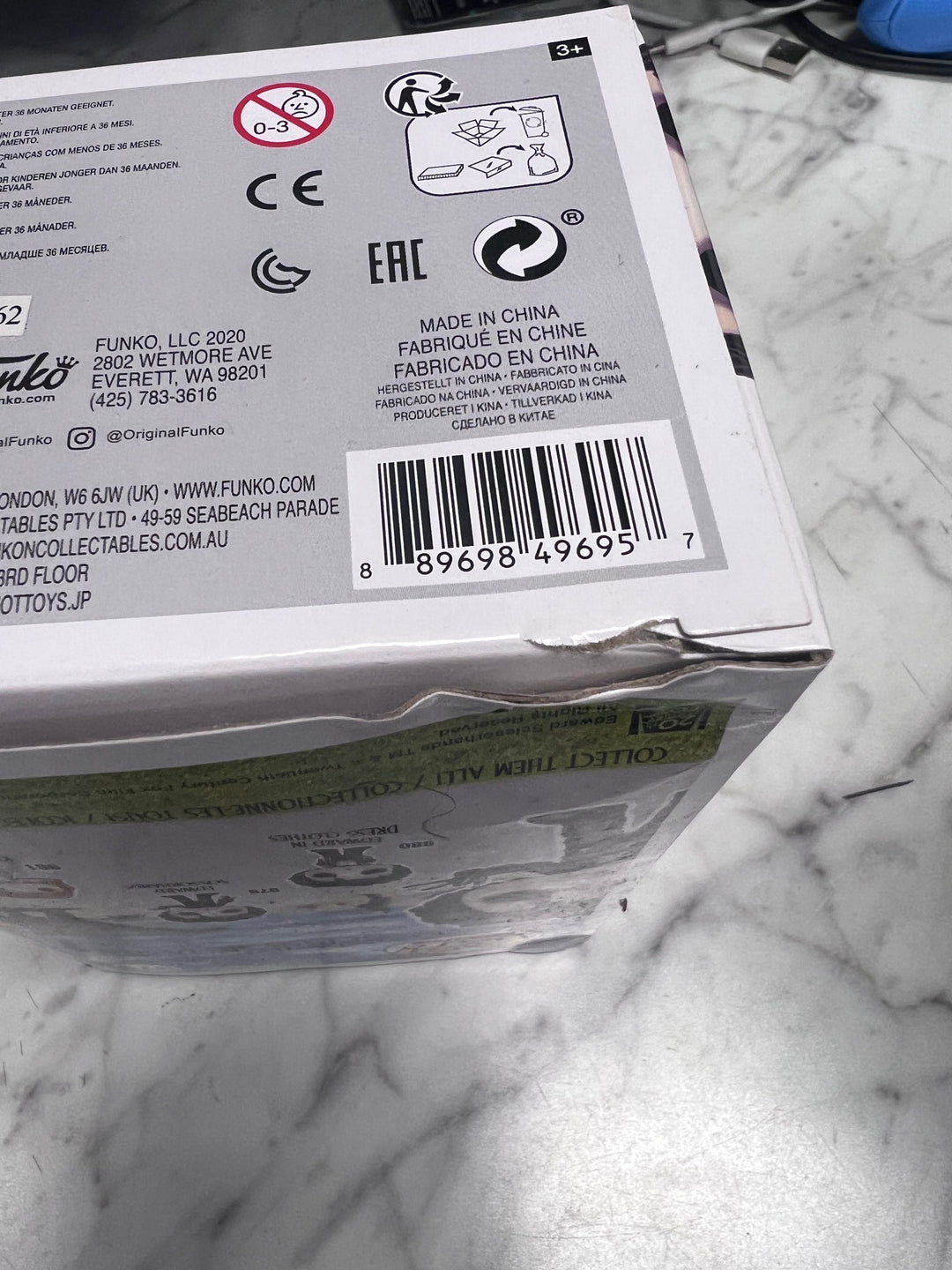 Funko Pop! Movies Edward Scissorhands #979 Crushed Corner FP121025