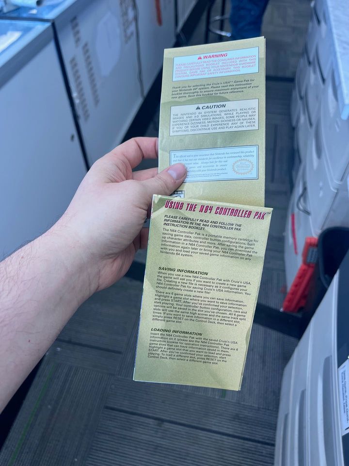 Cruis'n USA Nintendo 64 N64 MANUAL ONLY  MO82625