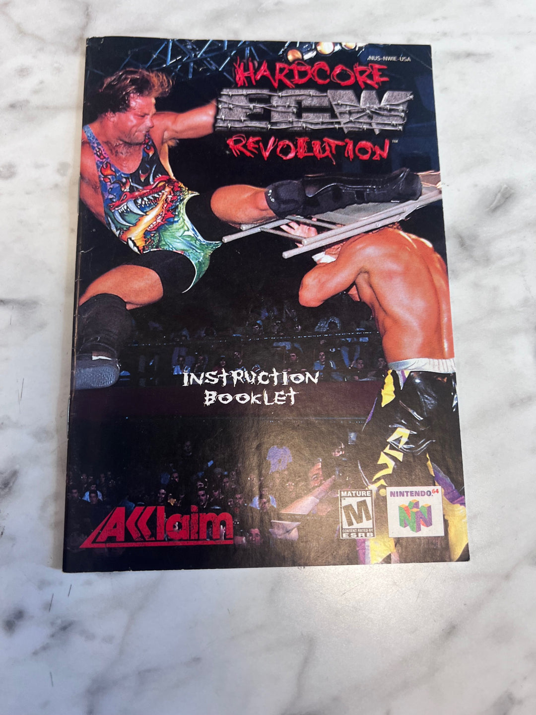 ECW Hardcore Revolution Nintendo 64 N64 MANUAL ONLY  MO82625