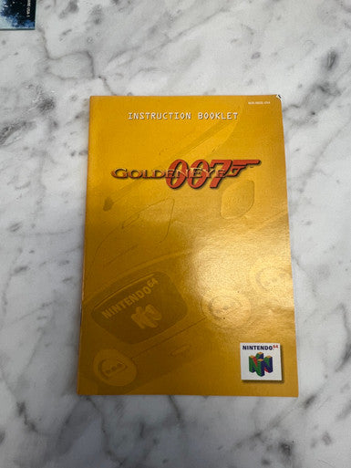 Goldeneye 007 Nintendo 64 N64 Instruction Booklet Manual