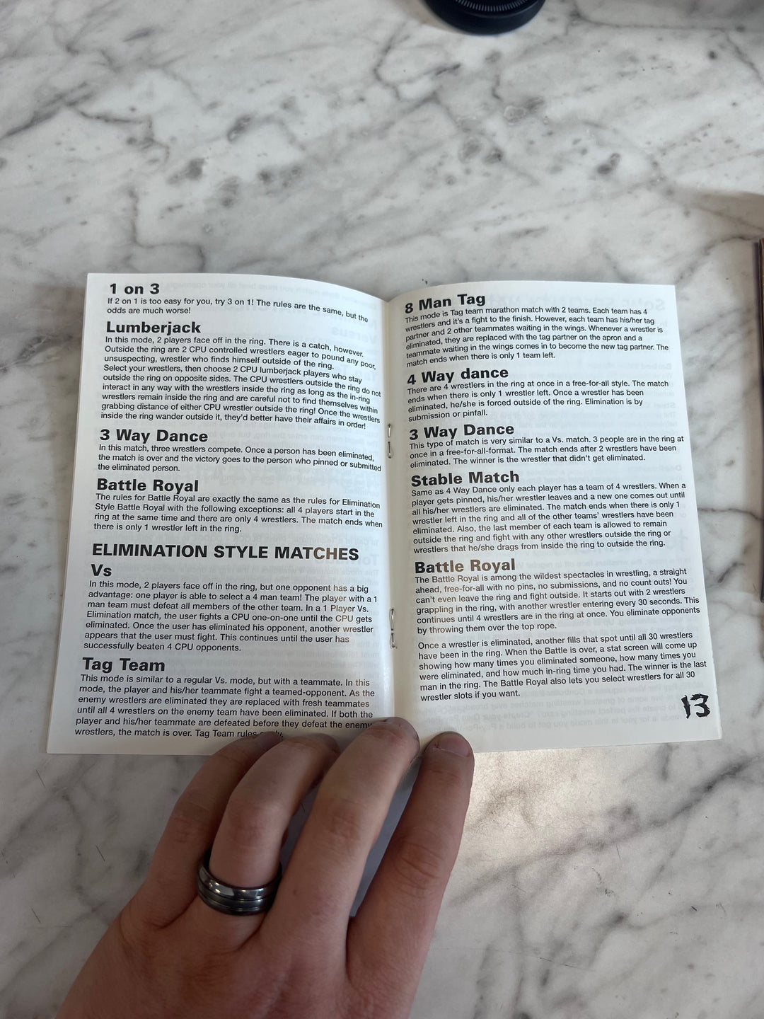 ECW Hardcore Revolution Nintendo 64 N64 MANUAL ONLY  MO82625