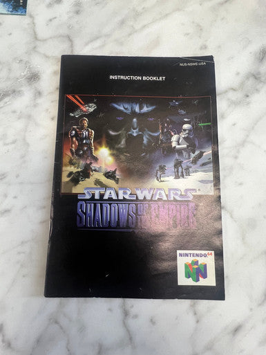 Star Wars Shadows of the Empire Nintendo 64 N64 Instruction Manual Booklet ONLY