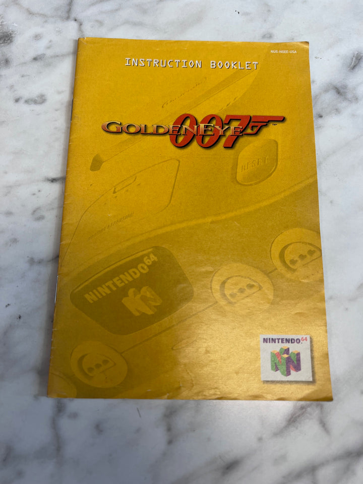 Goldeneye 007 Nintendo 64 N64 MANUAL ONLY NUS-NGEE-USA MO82625