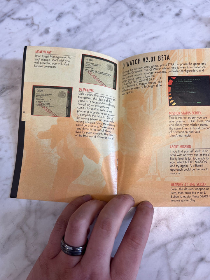 Goldeneye 007 Nintendo 64 N64 MANUAL ONLY NUS-NGEE-USA MO82625