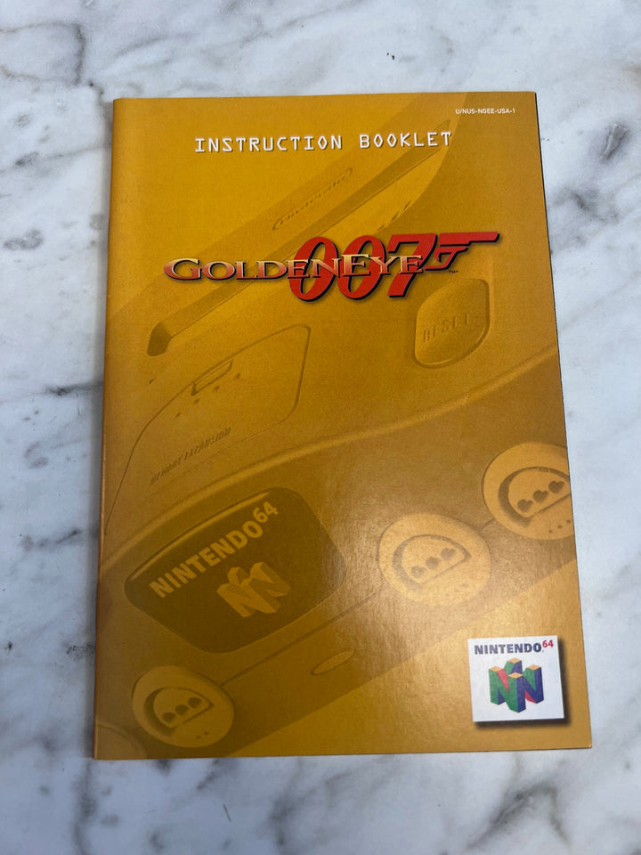 Goldeneye 007 Nintendo 64 N64 MANUAL ONLY NUS-NGEE-USA-1 MO82625