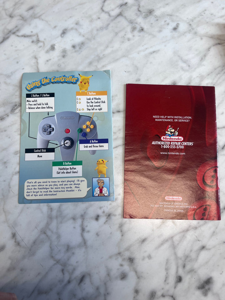 Hey You Pikachu Nintendo 64 N64 MANUAL ONLY MO82625