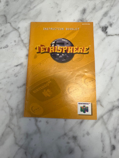 Tetrisphere N64 Nintendo 64 Manual Instruction Booklet ONLY