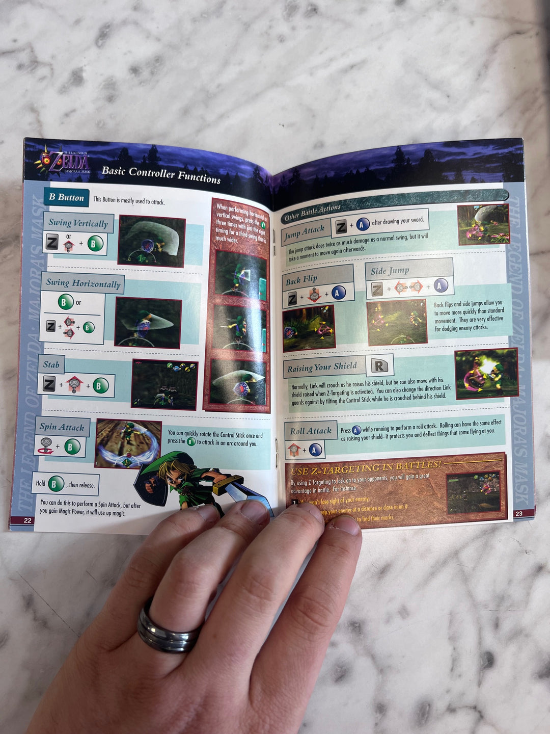 Legend of Zelda Majora's Mask Nintendo 64 N64 MANUAL ONLY MO82625