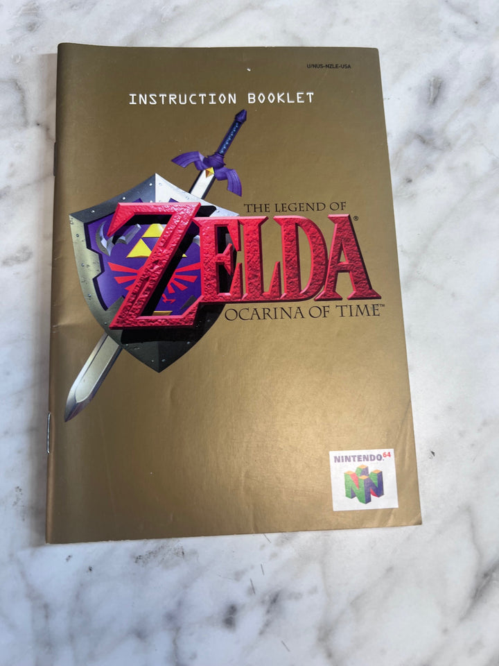 Legend of Zelda Ocarina of Time Nintendo 64 N64 MANUAL ONLY MO82625