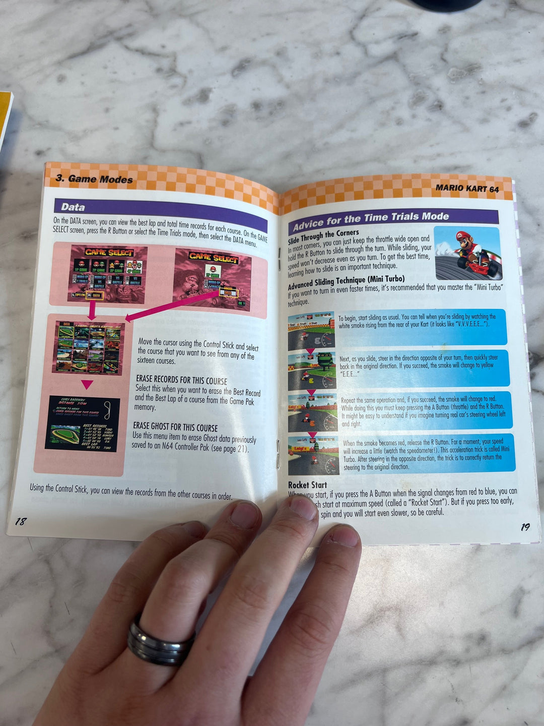 Mario Kart 64 Nintendo 64 N64 MANUAL ONLY MO82625