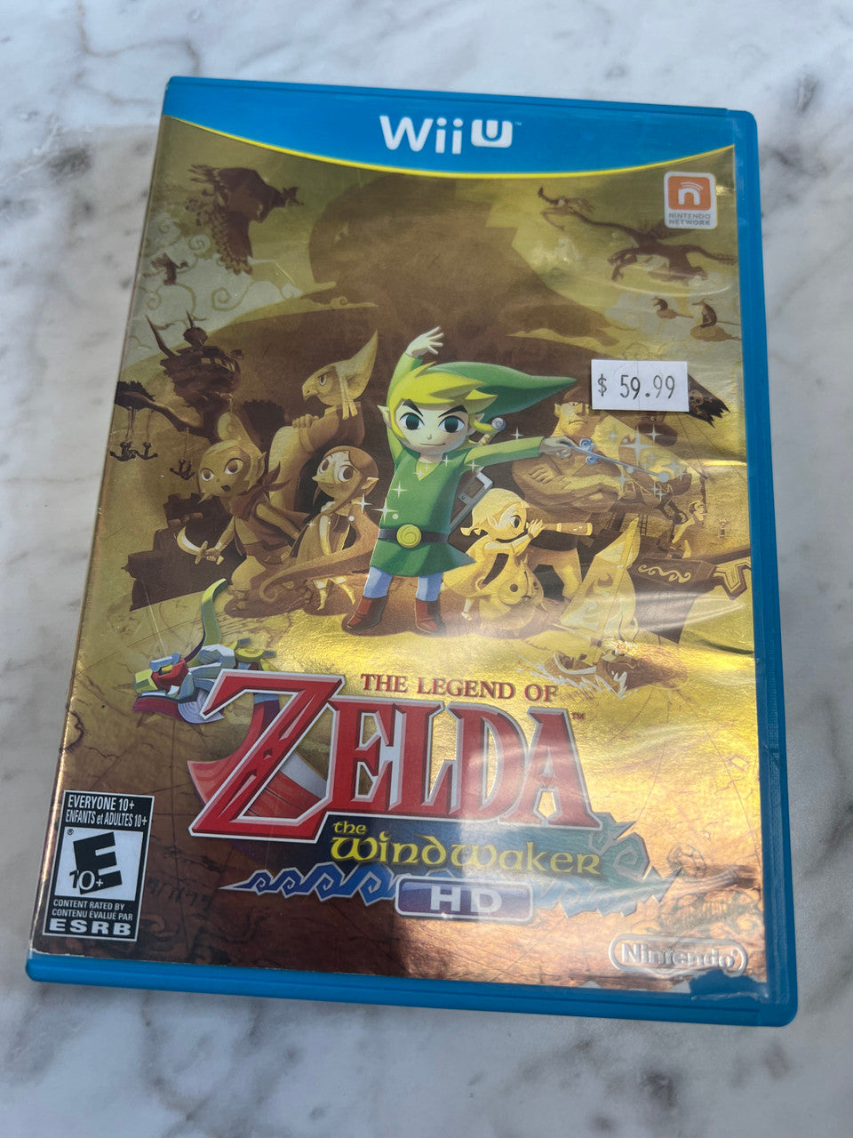 The Legend of Zelda Wind Waker HD Wii U Case and insert only