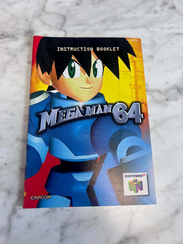 Mega Man 64 Nintendo 64 N64 MANUAL ONLY MO82625