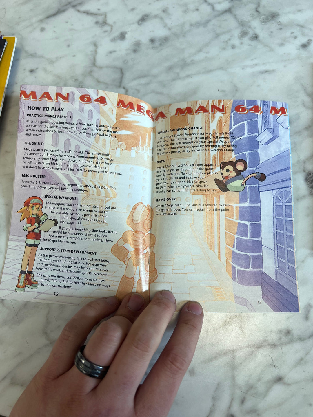 Mega Man 64 Nintendo 64 N64 MANUAL ONLY MO82625