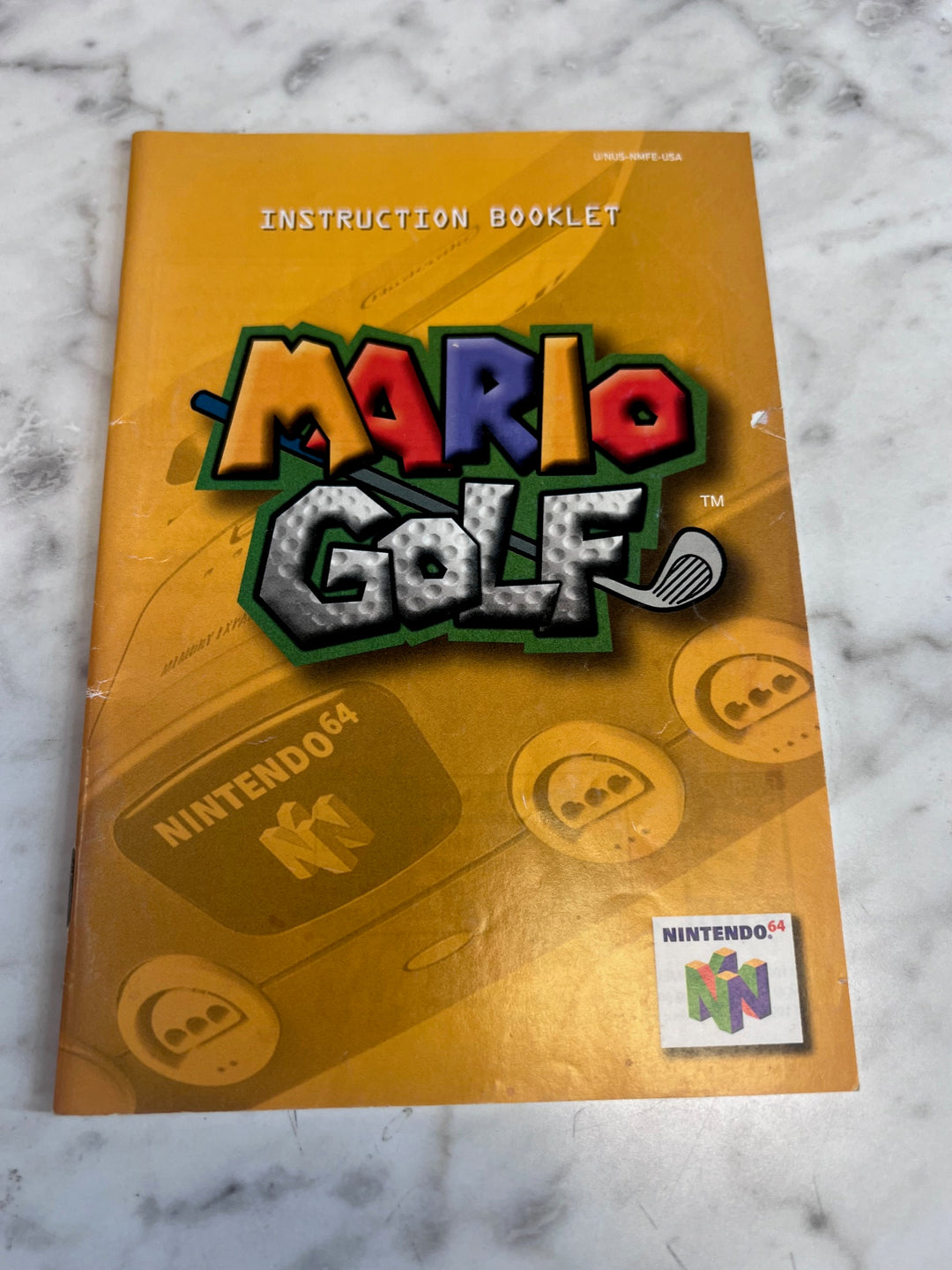 Mario Golf Nintendo 64 N64 MANUAL ONLY MO82625