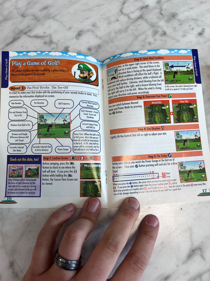 Mario Golf Nintendo 64 N64 MANUAL ONLY MO82625