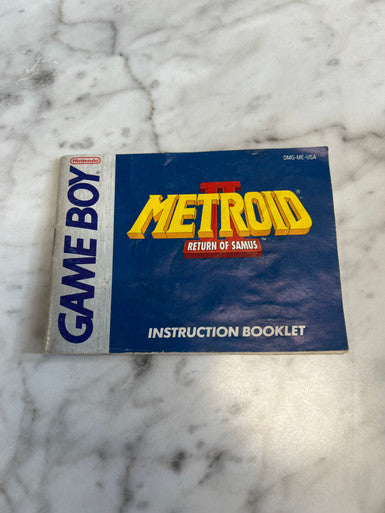 Metroid II 2 Return of Samus Nintendo NES Manual only