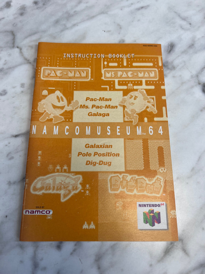 Namco Museum 64 Nintendo 64 N64 MANUAL ONLY MO82625